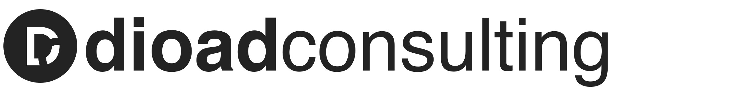 Dioad Service Long Logo Mono — consulting