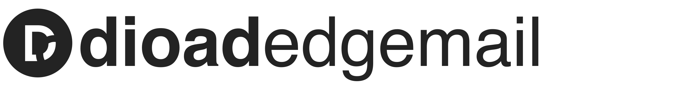 Dioad Service Long Logo Mono — edgemail